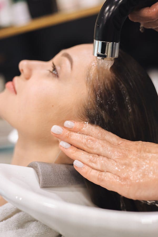 Clinical facial treatment in progress in a calm professional setting